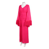 Hacks Season 5 Deborah Vance Women Pink Dress Cosplay Costume Outfit Halloween Carnival Suit