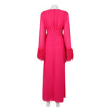 Hacks Season 5 Deborah Vance Women Pink Dress Cosplay Costume Outfit Halloween Carnival Suit