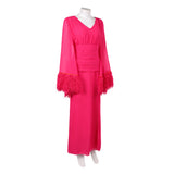 Hacks Season 5 Deborah Vance Women Pink Dress Cosplay Costume Outfit Halloween Carnival Suit