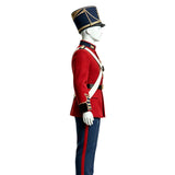 Hamlet Red Military Dress Uniform Outfit Cosplay Costume Outfit Halloween Carnival Suit