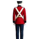 Hamlet Red Military Dress Uniform Outfit Cosplay Costume Outfit Halloween Carnival Suit
