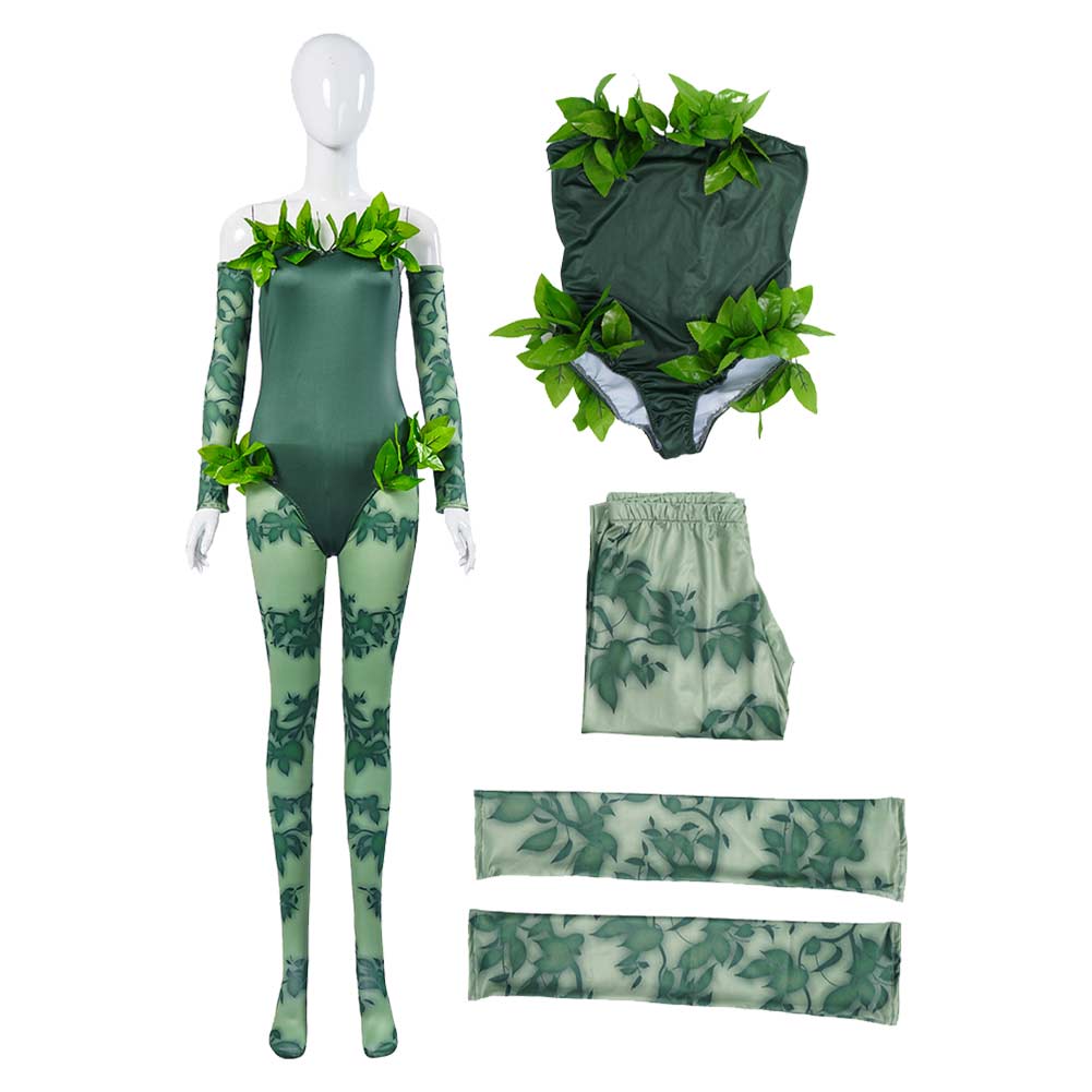 Harley Quinn Poison Ivy Women Green Outfit Cosplay Costume Outfits Hal TrendsinCosplay Harley Quinn Poison Ivy Women Green Outfit Cosplay Costume Outfits Hal TrendsinCosplay