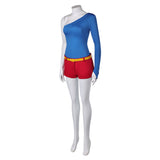 Harley Quinn Season 5 Harley Quinn Women Blue Outfit Cosplay Costume Outfits Halloween Carnival Suit