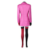 Harley Quinn Season 5 Harley Quinn Women Pink Outfit Cosplay Costume Outfits Halloween Carnival Suit