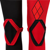 Harley Quinn Women Black And Red Outfit Cosplay Costume Outfits Halloween Carnival Suit