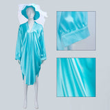 Haunted Mansion Ghost Bride Blue Outfit Cosplay Costume Outfits Halloween Carnival Suit