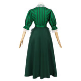 Haunted Mansion Maid Classic Green Dress Outfit Cosplay Costume Outfits Halloween Carnival Suit