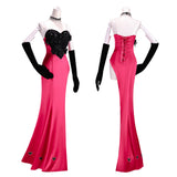 Hazbin Hotel  Angel Dust Women Pink Outfit Cosplay Costume Outfit Halloween Carnival Suit