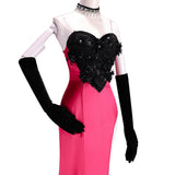 Hazbin Hotel  Angel Dust Women Pink Outfit Cosplay Costume Outfit Halloween Carnival Suit