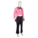 Hazbin Hotel 2025 Season 2 Alastor Pink Outfit Cosplay Costume Outfits Halloween Carnival Suit