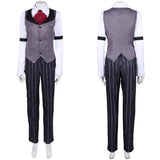 Hazbin Hotel 2025 Season 2 Sir Pentious Pendleton Human Grey Outfit Cosplay Costume Outfits Halloween Carnival Suit