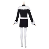 Hazbin Hotel 2025 Season 2 Velvette Black Outfit Women Cosplay Costume Outfits Halloween Carnival Suit