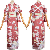 Hazbin Hotel Charlie Morningstar Women Red Kimono Cosplay Costume Outfits Halloween Carnival Suit