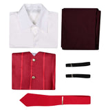 Hazbin Hotel Season 2 Alastor Red Uniform Outfit Cosplay Costume Outfits Halloween Carnival Suit