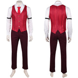Hazbin Hotel Season 2 Alastor Red Uniform Outfit Cosplay Costume Outfits Halloween Carnival Suit