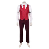 Hazbin Hotel Season 2 Alastor Red Uniform Outfit Cosplay Costume Outfits Halloween Carnival Suit
