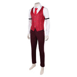 Hazbin Hotel Season 2 Alastor Red Uniform Outfit Cosplay Costume Outfits Halloween Carnival Suit