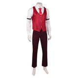 Hazbin Hotel Season 2 Alastor Red Uniform Outfit Cosplay Costume Outfits Halloween Carnival Suit