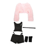 Hazbin Hotel Season 2 Angel Dust Pink Push Outfit Cosplay Costume Outfits Halloween Carnival Suit