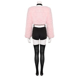 Hazbin Hotel Season 2 Angel Dust Pink Push Outfit Cosplay Costume Outfits Halloween Carnival Suit