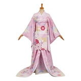 Hazbin Hotel Season 2 Angel Dust Pink Yukata Cosplay Costume Outfit Halloween Carnival Suit
