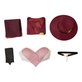 Hazbin Hotel Season 2 Angel Dust Women Red Outfit Cosplay Costume Outfits Halloween Carnival Suit
