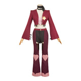 Hazbin Hotel Season 2 Angel Dust Women Red Outfit Cosplay Costume Outfits Halloween Carnival Suit