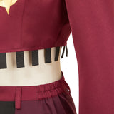 Hazbin Hotel Season 2 Angel Dust Women Red Outfit Cosplay Costume Outfits Halloween Carnival Suit