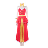Hazbin Hotel Season 2 Charlie Red Slit Dress Outfit Cosplay Costume Outfits Halloween Carnival Suit