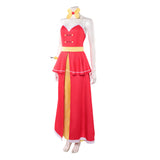 Hazbin Hotel Season 2 Charlie Red Slit Dress Outfit Cosplay Costume Outfits Halloween Carnival Suit