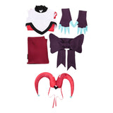 Hazbin Hotel Season 2 Kitty Red Clown Knit Set Outfit Cosplay Costume Outfits Halloween Carnival Suit