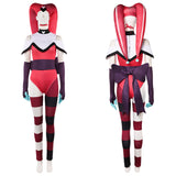 Hazbin Hotel Season 2 Kitty Red Clown Knit Set Outfit Cosplay Costume Outfits Halloween Carnival Suit