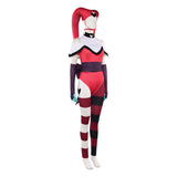 Hazbin Hotel Season 2 Kitty Red Clown Knit Set Outfit Cosplay Costume Outfits Halloween Carnival Suit