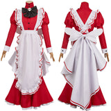 Hazbin Hotel Season 2 Rosie Red Maid Cosplay Costume Outfit Halloween Carnival Suit