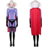 Hazbin Hotel Season 2 Valentino Purple Outfit With Cloak Cosplay Costume Outfits Halloween Carnival Suit