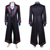 Hazbin Hotel Season 2 Vox Black Long Trench Coat Outfit Cosplay Costume Outfits Halloween Carnival Suit