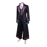 Hazbin Hotel Season 2 Vox Black Long Trench Coat Outfit Cosplay Costume Outfits Halloween Carnival Suit