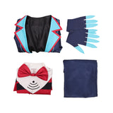 Hazbin Hotel Season 2 Vox Blue Striped Tailcoat Outfit Cosplay Costume Outfits Halloween Carnival Suit
