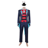 Hazbin Hotel Season 2 Vox Blue Striped Tailcoat Outfit Cosplay Costume Outfits Halloween Carnival Suit