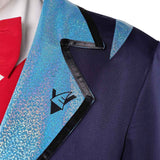 Hazbin Hotel Season 2 Vox Blue Suit Outfit Cosplay Costume Outfits Halloween Carnival Suit