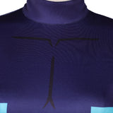 Hazbin Hotel Vox Women Blue Jumpsuit Cosplay Costume Outfit Halloween Carnival Suit