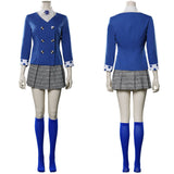 Heathers Veronica Sawyer Women Blue School Uniform Cosplay Costume Outfit Halloween Carnival Suit
