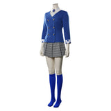 Heathers Veronica Sawyer Women Blue School Uniform Cosplay Costume Outfit Halloween Carnival Suit