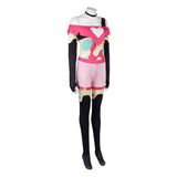Helluva Boss Beelzebub Women Pink Outfit Cosplay Costume Outfit Halloween Carnival Suit