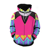 Helluva Boss Fizzarolli Pink 3D Printed Hooded Casual Sweatshirt Cosplay Costume Outfits Halloween Carnival Suit