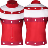 Helluva Boss Hazbin Hotel Blitzo Red Top Cosplay Costume Outfits Halloween Carnival Suit