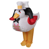 Helluva Boss Hazbin Hotel Lucifer Rubber Duck Inflatable Full Body Suit Cosplay Costume