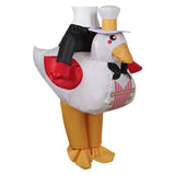 Helluva Boss Hazbin Hotel Lucifer Rubber Duck Inflatable Full Body Suit Cosplay Costume