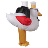 Helluva Boss Hazbin Hotel Lucifer Rubber Duck Inflatable Full Body Suit Cosplay Costume