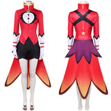 Helluva Boss Hazbin Hotel Vassago Women Black Outfit Cosplay Costume Outfits Halloween Carnival Suit